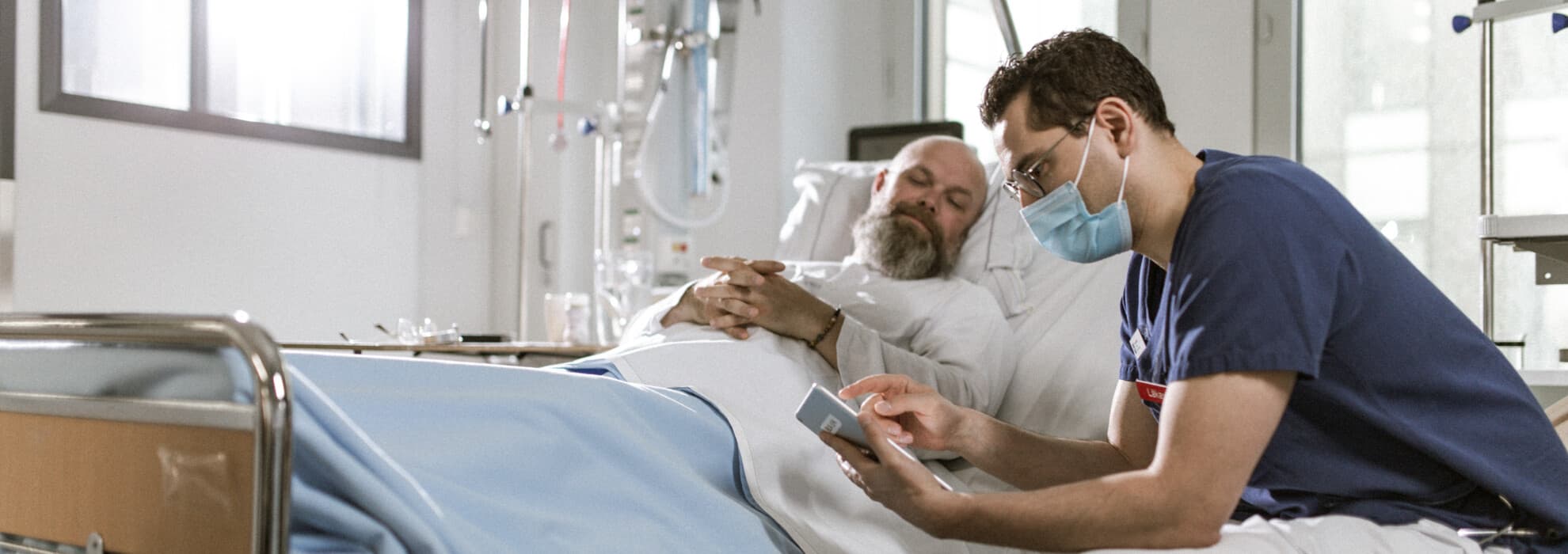 läkare med patient läkare med patient